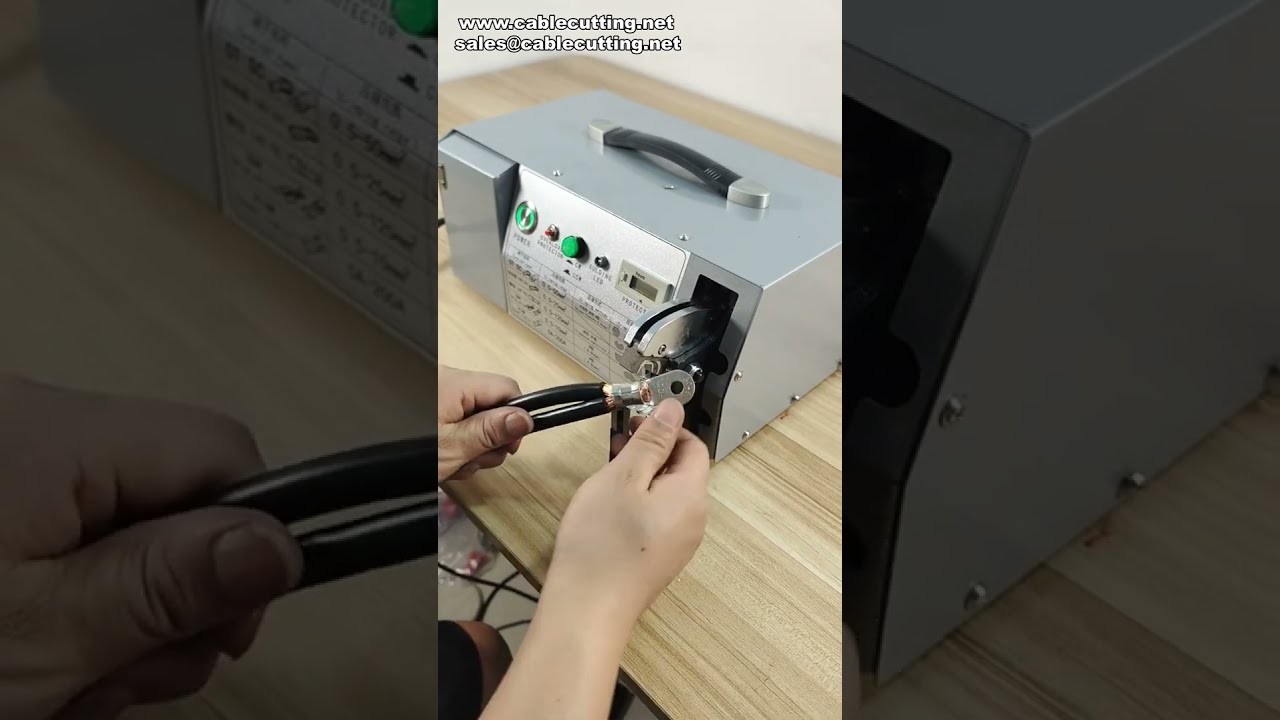 EM-50B2 전동 와이어 크림퍼 RN 터미널 60 sq mm 압착 시연 #공장 #기계