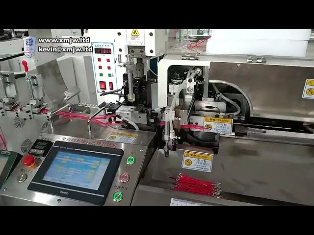 AWG 32-16 전선 5가닥 자동 박피, 터미널 압착 및 디핑 머신 (110V/220V)