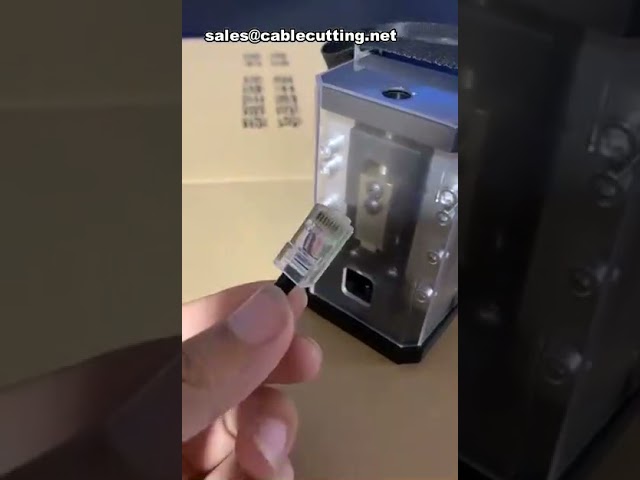 휴대용 네트워크 케이블 크림핑 머신 | 전화선 커넥터 압착기 사용법