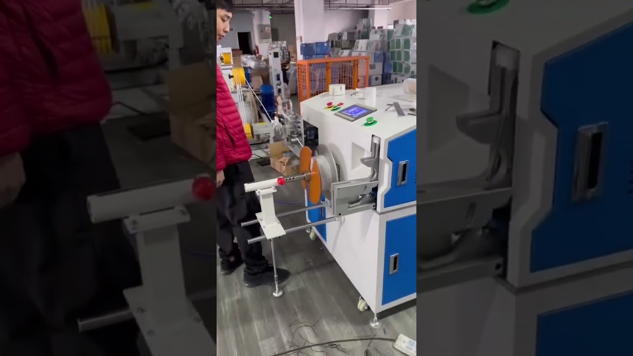 전선 자동 계량·절단·번들링 머신 | 케이블 가공 자동화 #공장 #기계