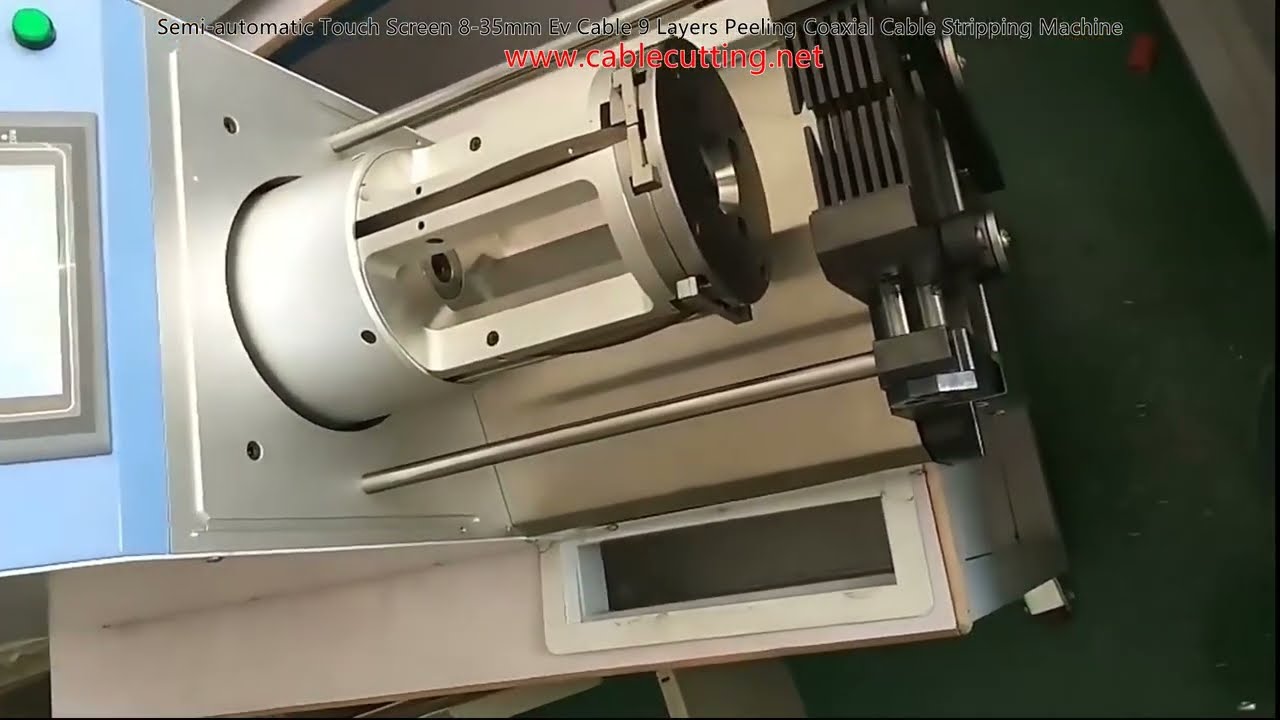 반자동 터치스크린 8-35mm EV 케이블 9겹 피복 벗김 동축 케이블 스트리핑 머신