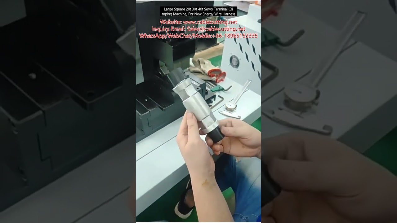 Large Square 20-t 30-t 40-t Servo Terminal Crimping Machine for New Energy Wire Harness