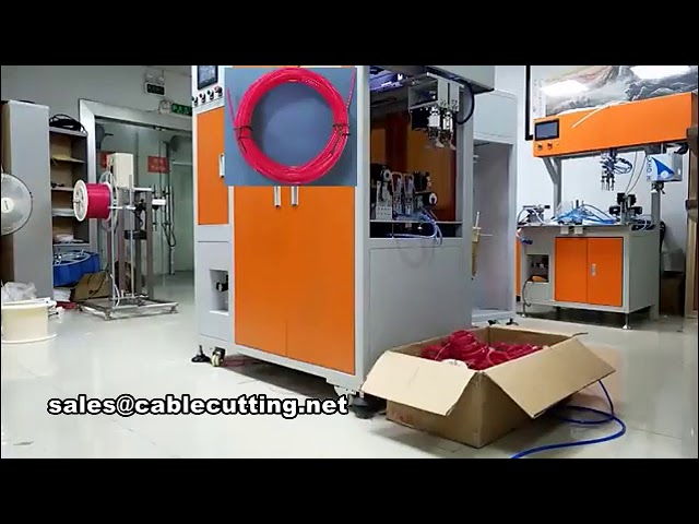 전자동 와이어 절단, 케이블 권선 및 결속기 | 산업용 케이블 가공 솔루션