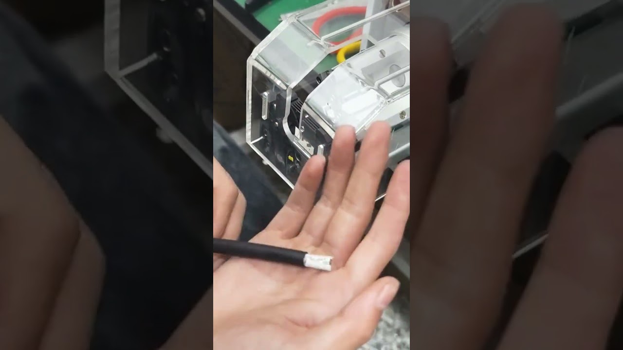 반자동 동축 로터리 와이어 스트리핑 머신 #공장 #기계