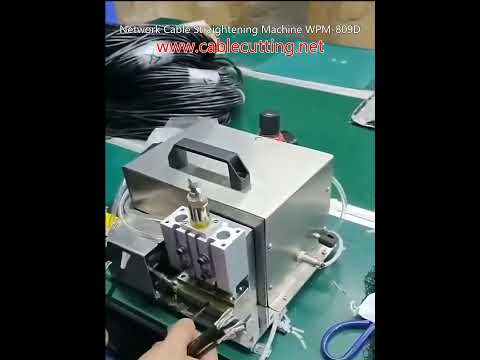 Precision USB Shield Wire Twisting & Network Cable Straightening Machine WPM-809-D